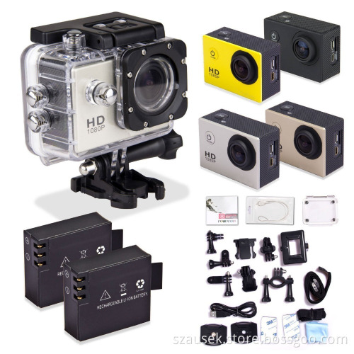 Action Camera with 1080P Full HD 1.5 inches Screen Helmet 30M Waterproof